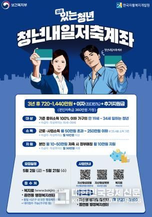 청년내일저축계좌 포스터